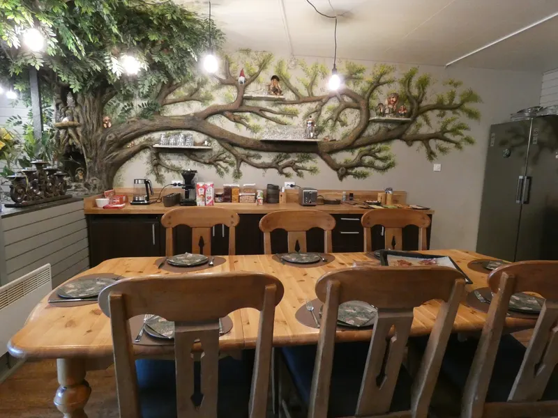 Breakfast spread at the Elf Café